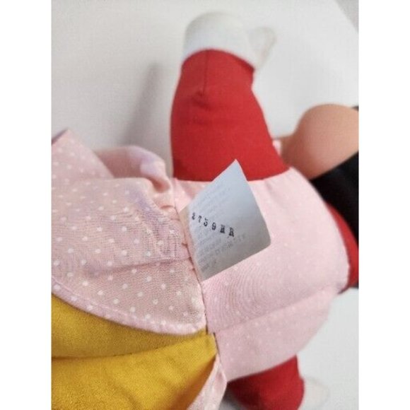 Minnie Mouse Learn to Dress Me Doll 1989 Vintage Toy Plush Mattel Walt Disney Co - Picture 10 of 11